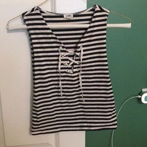 Women’s Striped Crop Top